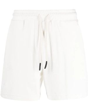 Oas Logo-Embroidered Terry-Cloth Shorts - White