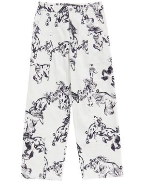 Bimba Y Lola Greyhound コーデュロイパンツ - ホワイト