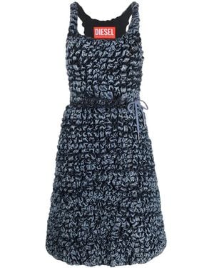 DIESEL Textured-Effect Dress - Blue