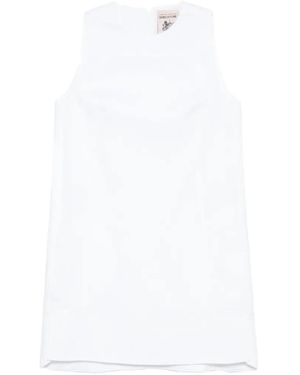 Semicouture Sleeveless Mini Dress - White