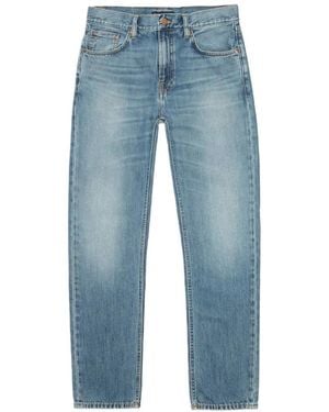 Nudie Jeans Gritty Jackson Straight-Leg Jeans - Blue