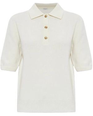 Balmain Kurzärmeliges Poloshirt - Weiß