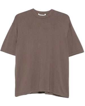 Hevò T-Shirt Mit Rundhalsausschnitt - Braun