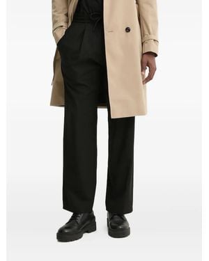 HUGO Pleated Drawstring Pants - Black