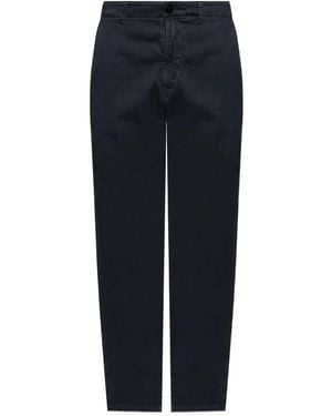Stone Island Pantaloni Con Applicazione Compass - Blu