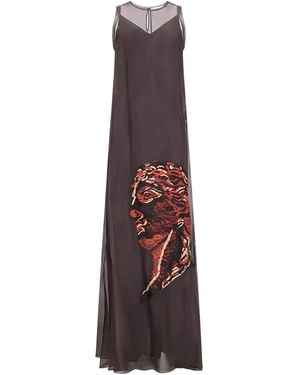 【関税&送料込】Fendi Printed Chiffon Long Dress Fendi Printed Chiffon Long Dress | italist