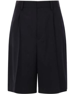 Undercover Wool Pleated Skort - Blue
