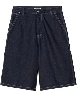 Carhartt Contrast-Stitch Shorts - Blue