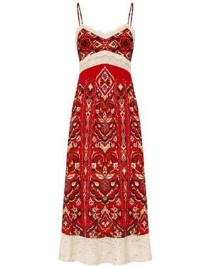 Farm Rio Blue Lace Banana Midi Dresses for Women - Up to 81% off | Lyst UK