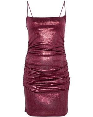 Patrizia Pepe Draped Mini Dress - Red