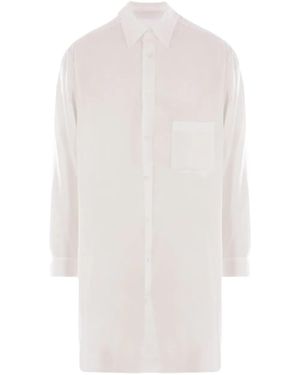 Yohji Yamamoto Semi-Sheer Shirt - White