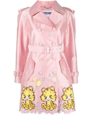 Moschino モスキーノ ダブルコート - ピンク