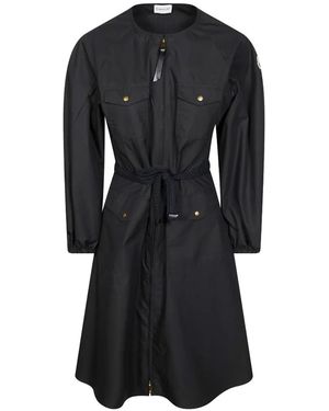 Moncler Rope-Belt Midi Dress - Black