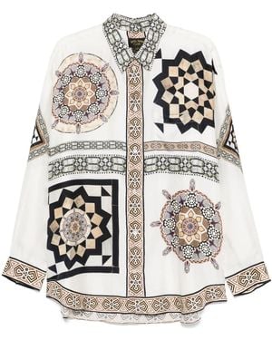 CAMILLA Camicia Make Me Your Mosaic - Bianco