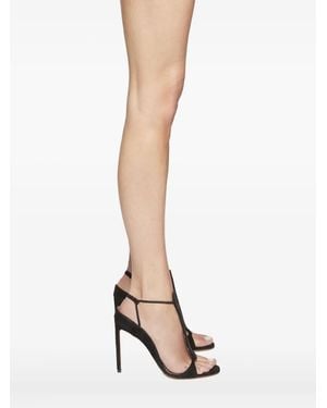 Francesco Russo 105Mm R1S950 Suede T-Bar Sandals - White