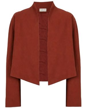 Cortana Rodeo Cropped Jacket - Red