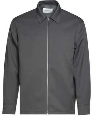 Jil Sander Zip-Fastening Shirt - Grey