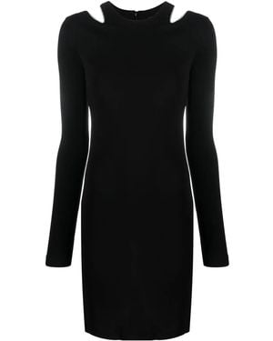 Just Cavalli Crystal-Embellished Minidress - Black