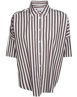 Robert Friedman Striped Shirt - White