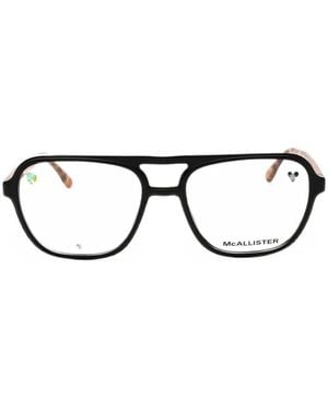 MCALLISTER Brille Mit Eckigem Gestell - Schwarz