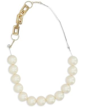 Bless Faux-Pearl Necklace - White