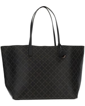 By Malene Birger Geometric-Print Shoulder Bag - Black