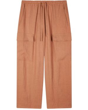 Paul Smith Pantaloni Con Tasche Cargo - Marrone