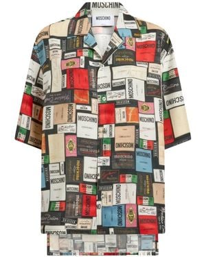 Moschino Printed Silk Shirt - White