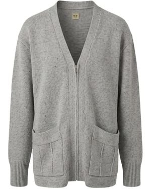 TAIGA TAKAHASHI Lot.530 Zip-Up Cardigan - Grey