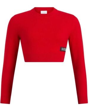 Patou Pullover Aus Merino-Kaschmir - Rot