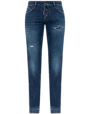 DSquared² Vaqueros Jenna Con Efecto Envejecido - Azul