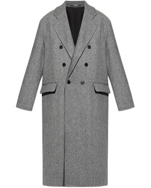 AllSaints Ezra Double-Breasted Coat - Grey