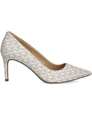 MICHAEL Michael Kors Monogram Heeled Court Shoes - White