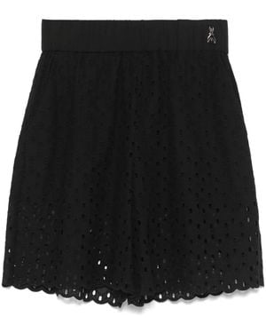 Patrizia Pepe アイレットレース ショートパンツ - ブラック