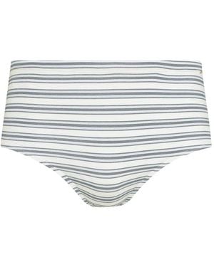Amir Slama Maillot De Bain À Rayures - White