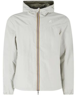 K-Way Jacko Bonded Reversible Hooded Jacket - Grey