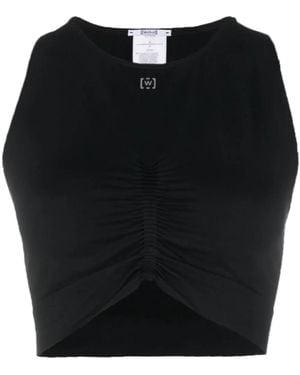 Wolford Ruched-Detailing Performance Top - Black