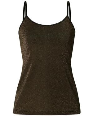 Momoní Airelle Bow-Detail Camisole Top - Black