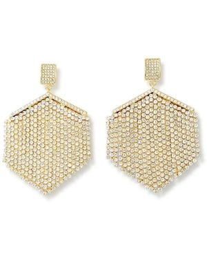 Hzmer Jewelry Oorbellen Verfraaid Met Kristallen - Naturel