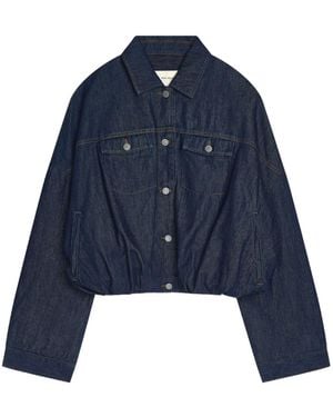 Dries Van Noten Chaqueta Vaquera De Manga Larga - Azul