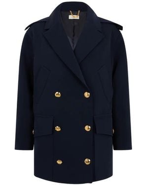Elisabetta Franchi Peacoat - Blue