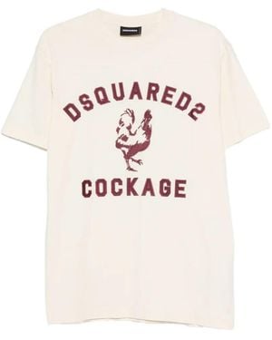 DSquared² Camiseta Con Estampado Gráfico - Rosa