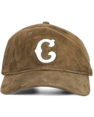 KTZ 9Twenty Logo-Patch Suede Cap - Brown