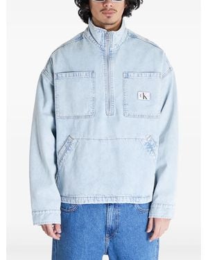 Calvin Klein Pop Over Jeansjacke - Blau