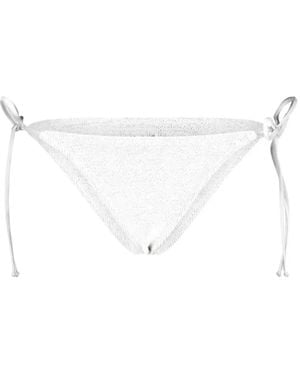 MC2 Saint Barth Side-Tie Bikini Bottoms - White