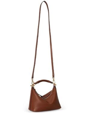 Ralph Lauren Mini Blaike Leather Tote Bag - White