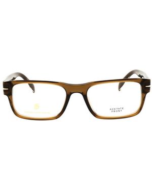 David Beckham Rectangle-Frame Glasses - Black