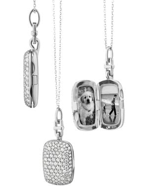 Monica Rich Kosann Fran Locket Necklace - White