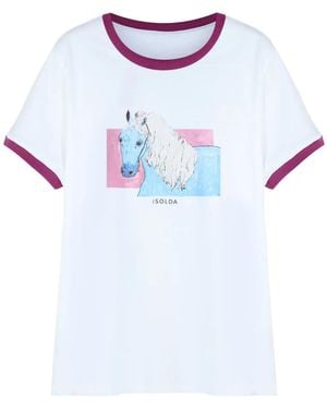 Isolda Amazona Cavalariça T-Shirt - Blue
