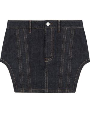 Fenty Corset Denim Mini Skirt - Blue